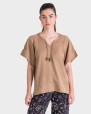BLUSA MUJER CAMEL