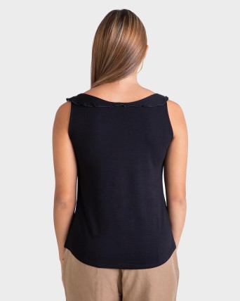 BLUSA DONA TIRANTS NEGRE