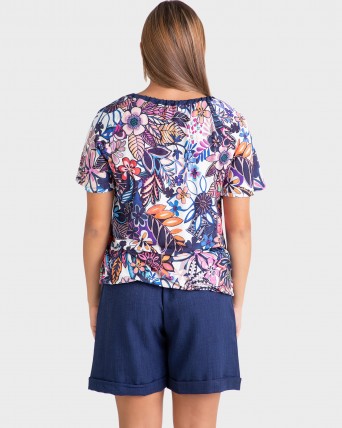 BLUSA MUJER FLORES
