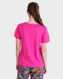 BLUSA MUJER EN MODAL Y ALGODÓN FUCSIA