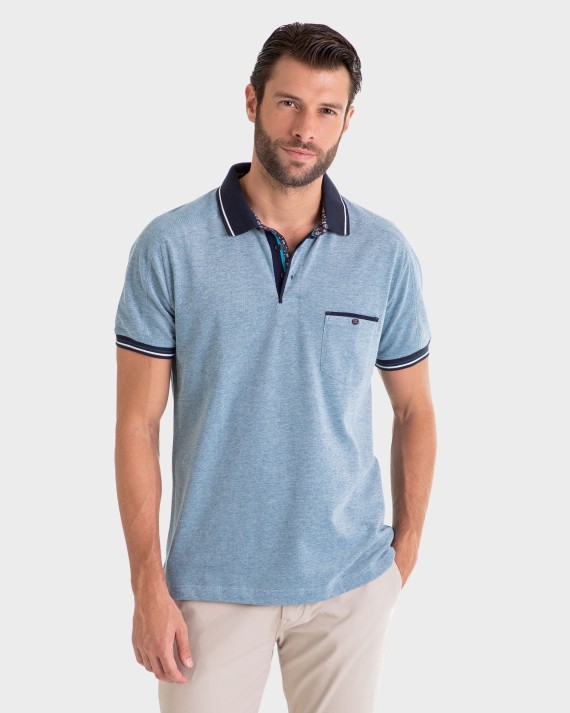 POLO HOMBRE TURQUESA