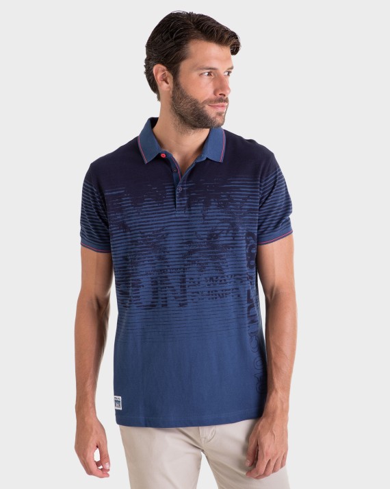 POLO HOMBRE MARINO