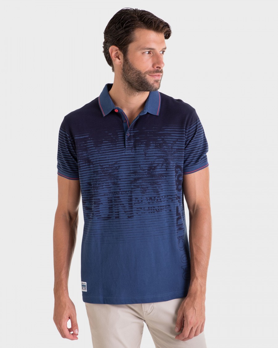 POLO HOMBRE MARINO