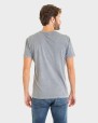 CAMISETA HOMBRE GRIS ALGODÓN