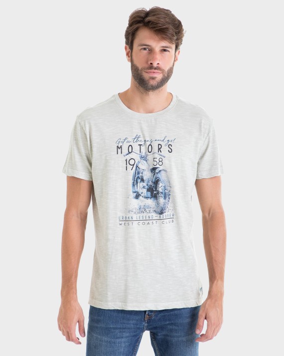 CAMISETA HOMBRE MOTOR ALGODÓN