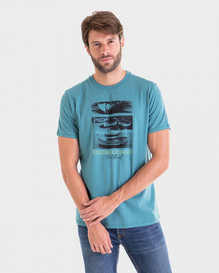 CAMISETA HOMBRE VERDE