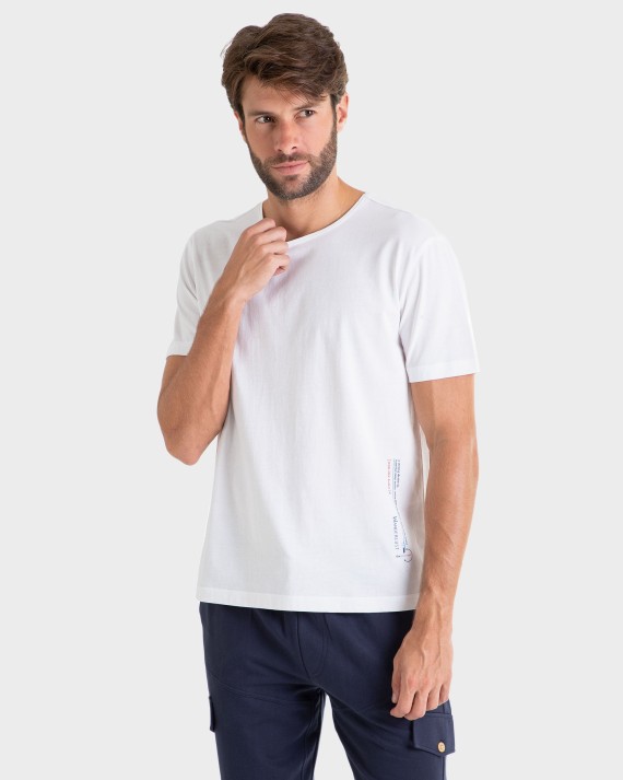 CAMISETA HOMBRE MIX & MATCH BLANCO