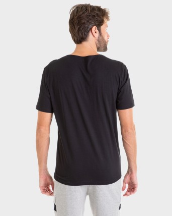 CAMISETA HOMBRE MIX & MATCH NEGRO