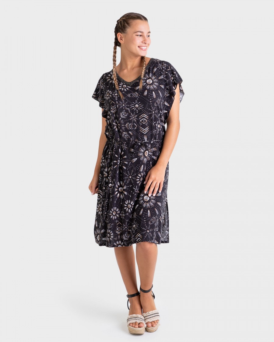 VESTIDO CUELLO PICO