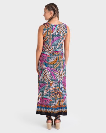 VESTIDO ESTAMPADO LARGO