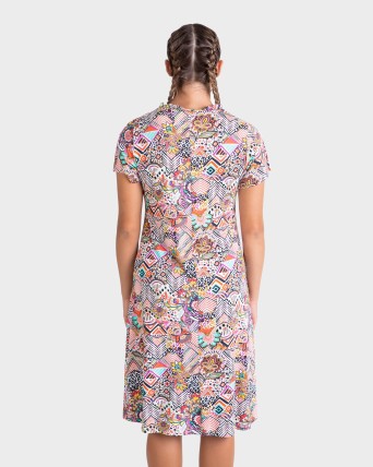 VESTIDO ESTAMPADO COLOR