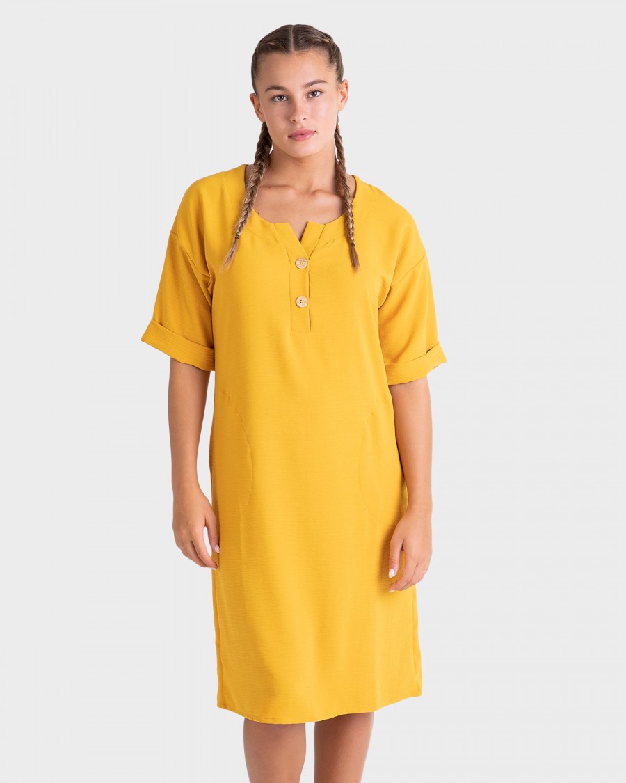 VESTIDO OCRE