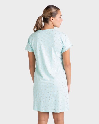 CAMISOLA MUJER DORADA MANGA CORTA