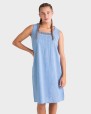VESTIDO MUJER AZUL ALGODÓN