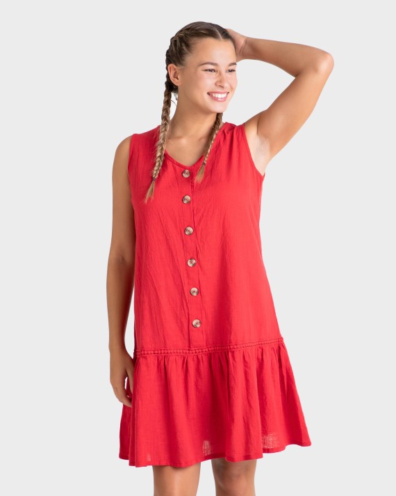 VESTIT DONA OBERTA VERMELL