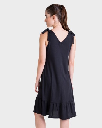 VESTIT DONA VOLANT NEGRE
