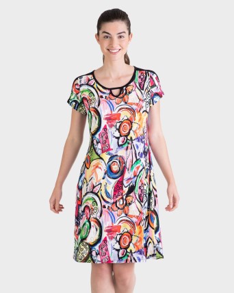 VESTIDO MUJER COLORIDA