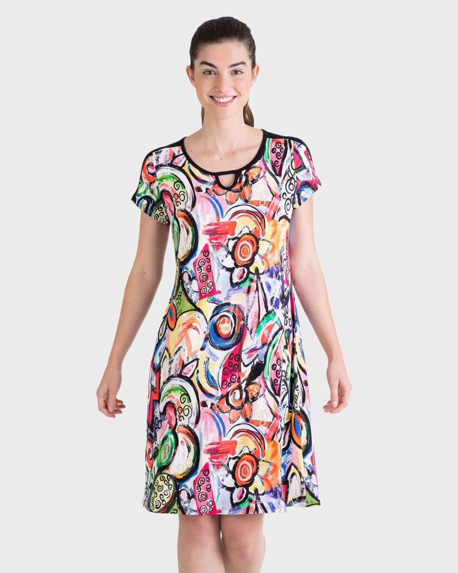 VESTIDO MUJER COLORIDA
