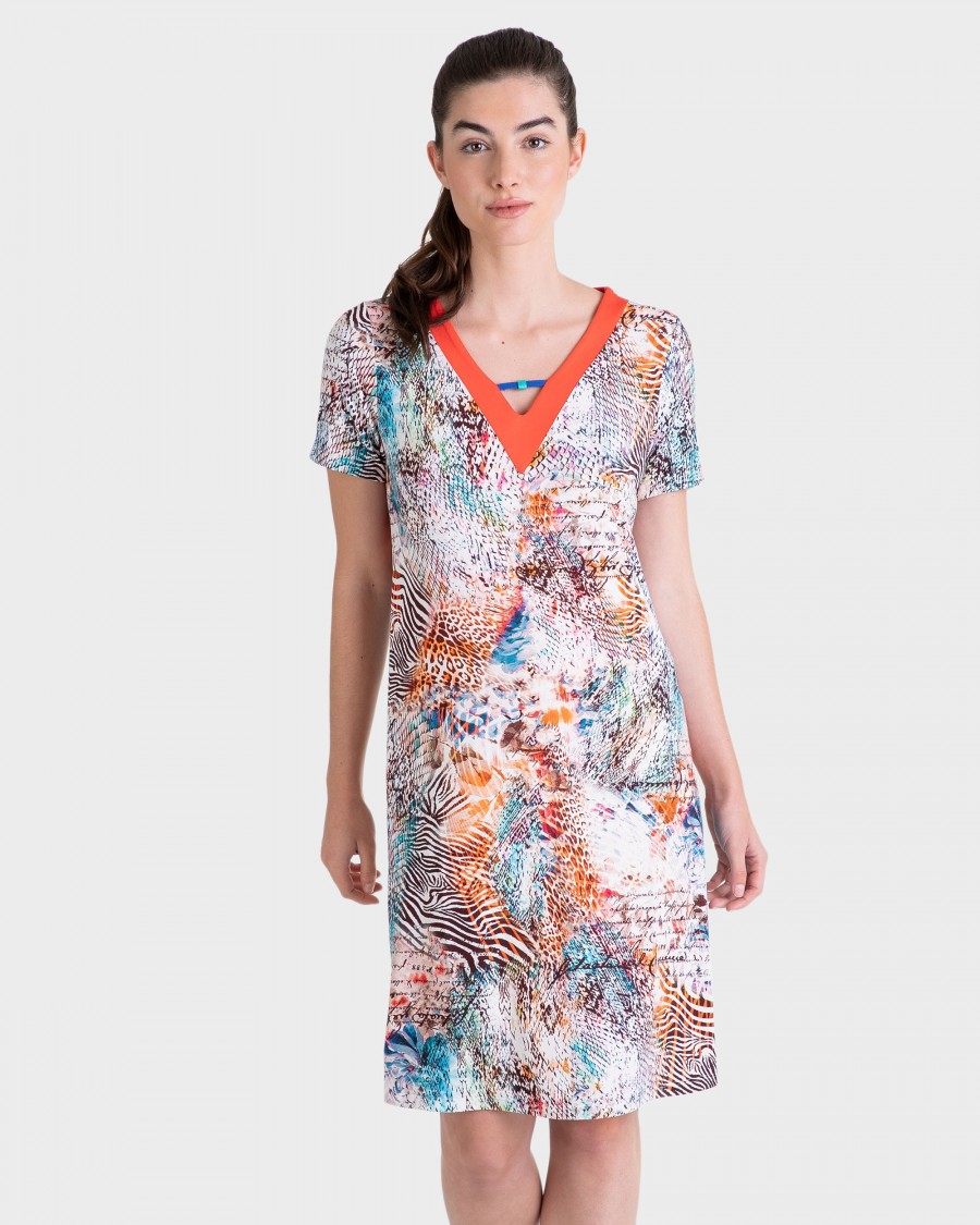 PLAYERA MUJER CUELLO PICO