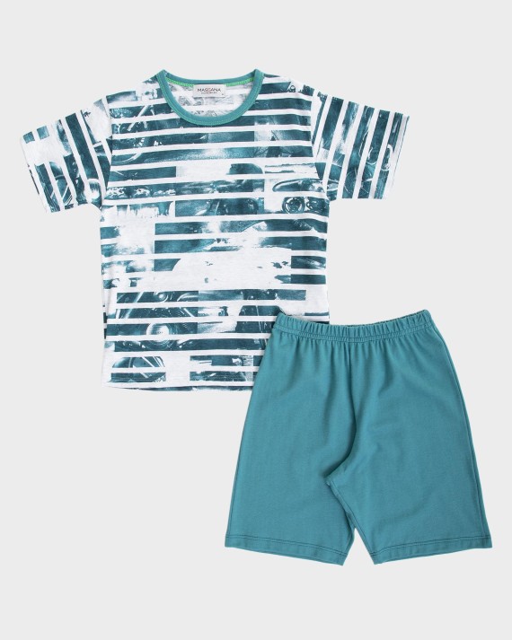 PIJAMA NIÑO VERDE