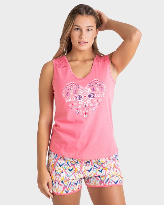 PIJAMA MUJER ALGODÓN 100%