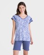PIJAMA MUJER AZUL