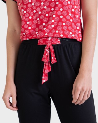 PIJAMA DONA PIRATA VERMELL