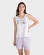 PIJAMA MUJER GRIS