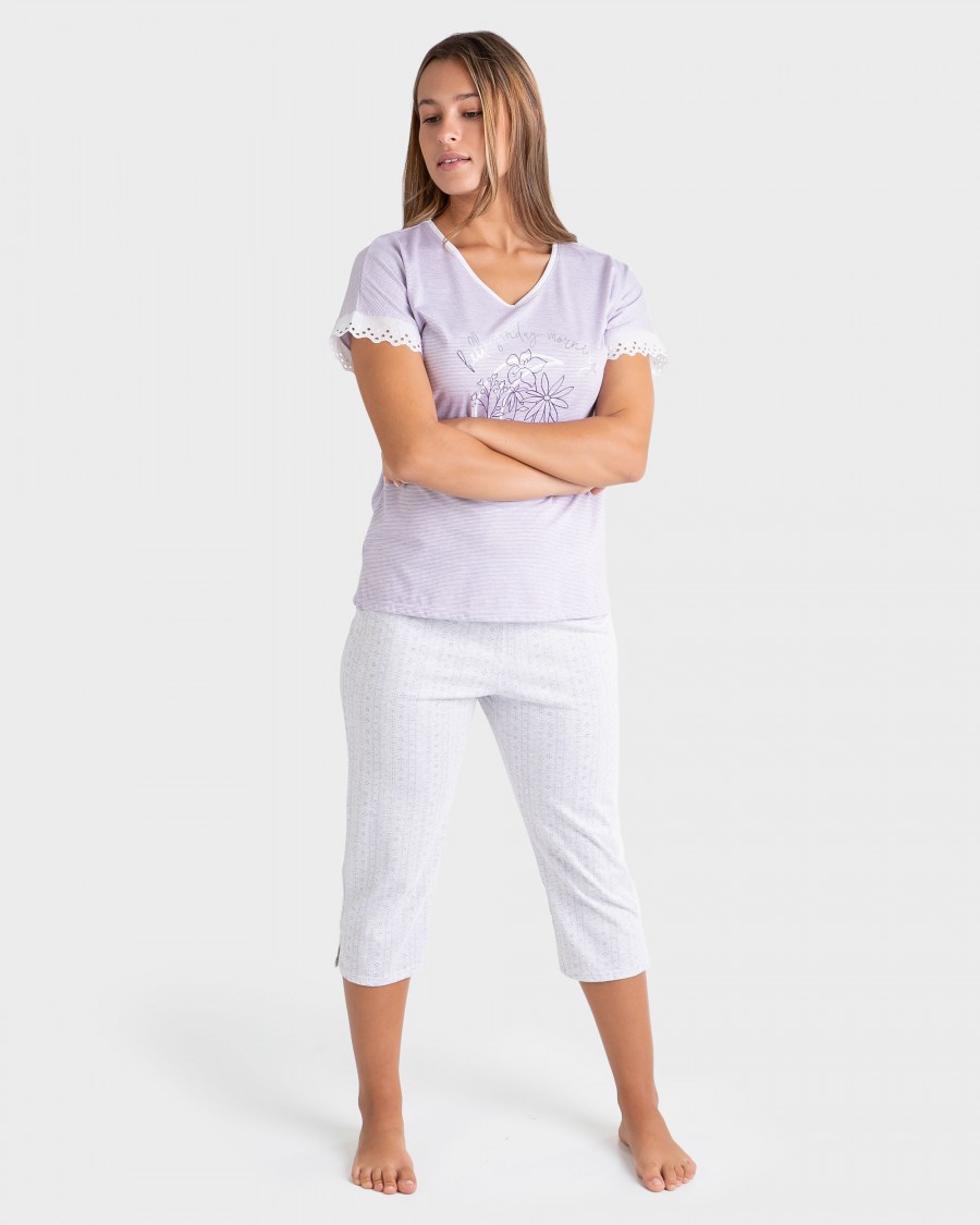 PIJAMA DONA VIGORÉ LILA