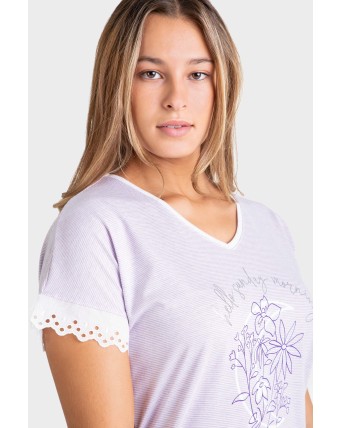 PIJAMA DONA VIGORÉ LILA