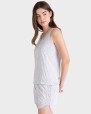 PIJAMA DONA GRIS I BLANC