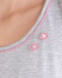 PIJAMA DONA GRIS I BLANC