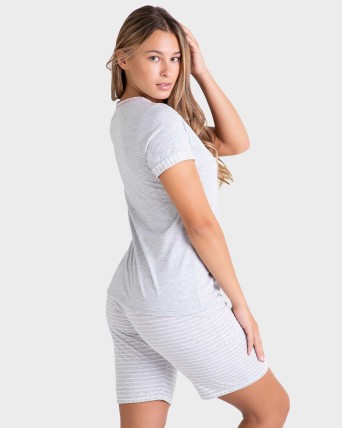 PIJAMA DONA VIGORÉ GRIS