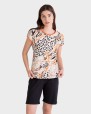 PIJAMA MUJER ALGODÓN ANIMAL