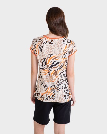 PIJAMA MUJER ALGODÓN ANIMAL