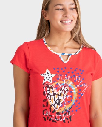 PIJAMA MUJER PIRATA ANIMAL PRINT
