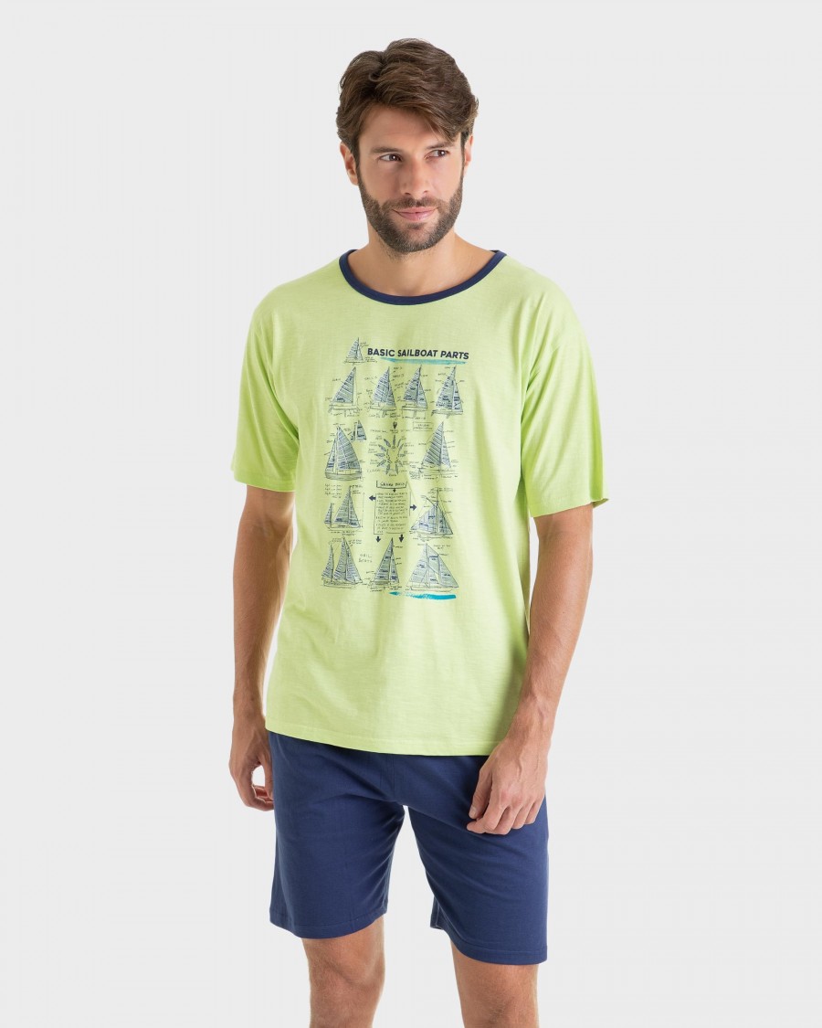PIJAMA HOMBRE ALGODÓN