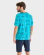 PIJAMA HOMBRE TURQUESA