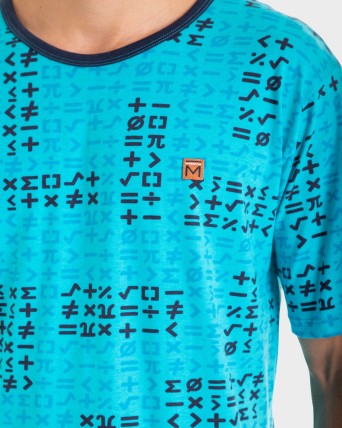 PIJAMA HOMBRE TURQUESA
