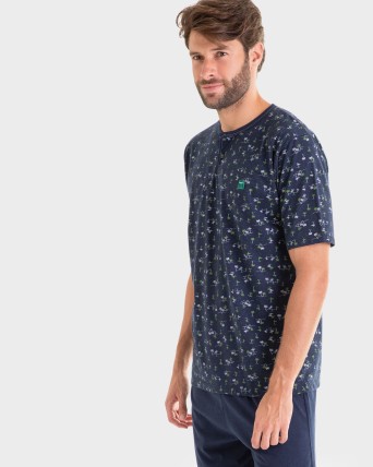 PIJAMA HOMBRE MARINO