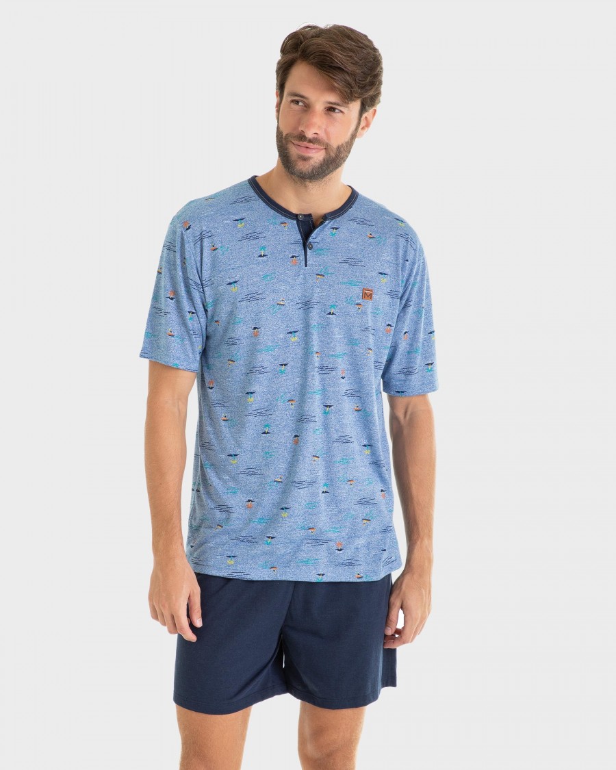 PIJAMA HOMBRE ESTAMPADO