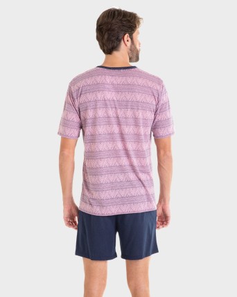 PIJAMA HOMBRE ROSA