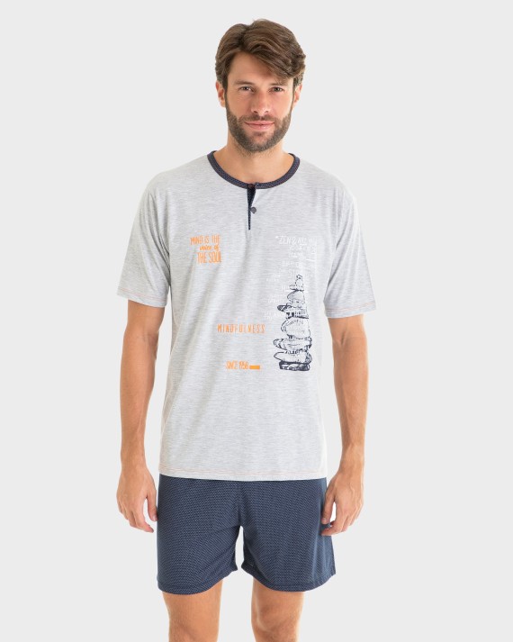 PIJAMA HOMBRE GRIS VIGORÉ