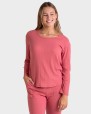 CAMISETA MUJER MANGA LARGA CORAL