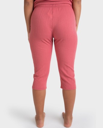PANTALÓN MUJER PIRATA CORAL
