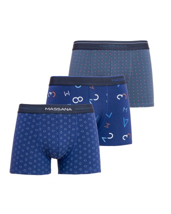 PACK DE TRES BOXERS DE PUNT...