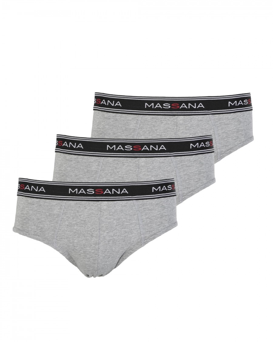 PACK 3 SLIPS HOMBRE VIGORE GRIS