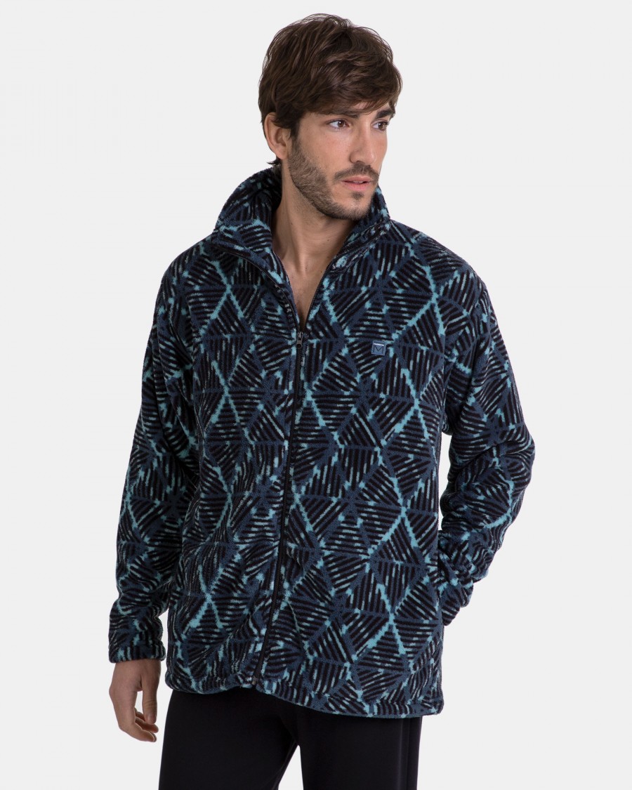 Massana Bata Hombre Polar Cremallera Bata Hombre Invierno Marvel