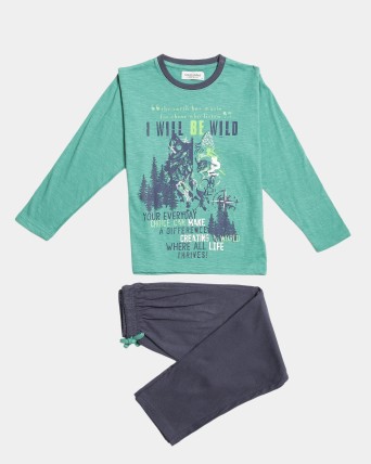 PIJAMA NI O 100 ALGOD N LOBO
