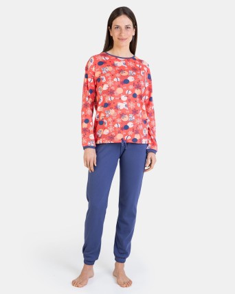 Casual Nights Bata de vestir de manga larga acolchada floral con cremallera  para mujer